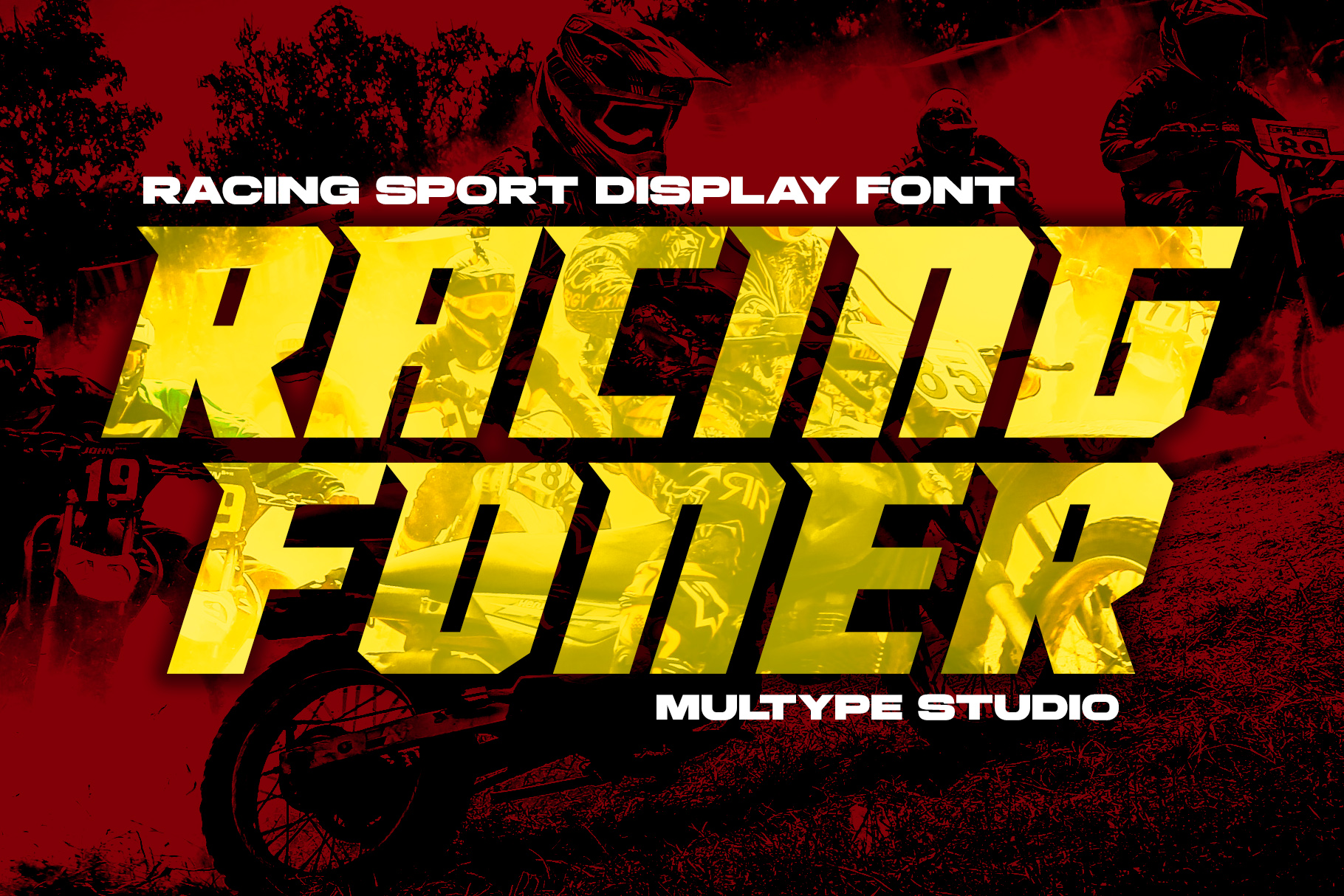 Racing Foner Sport Font - Bold Version - Multype Studio