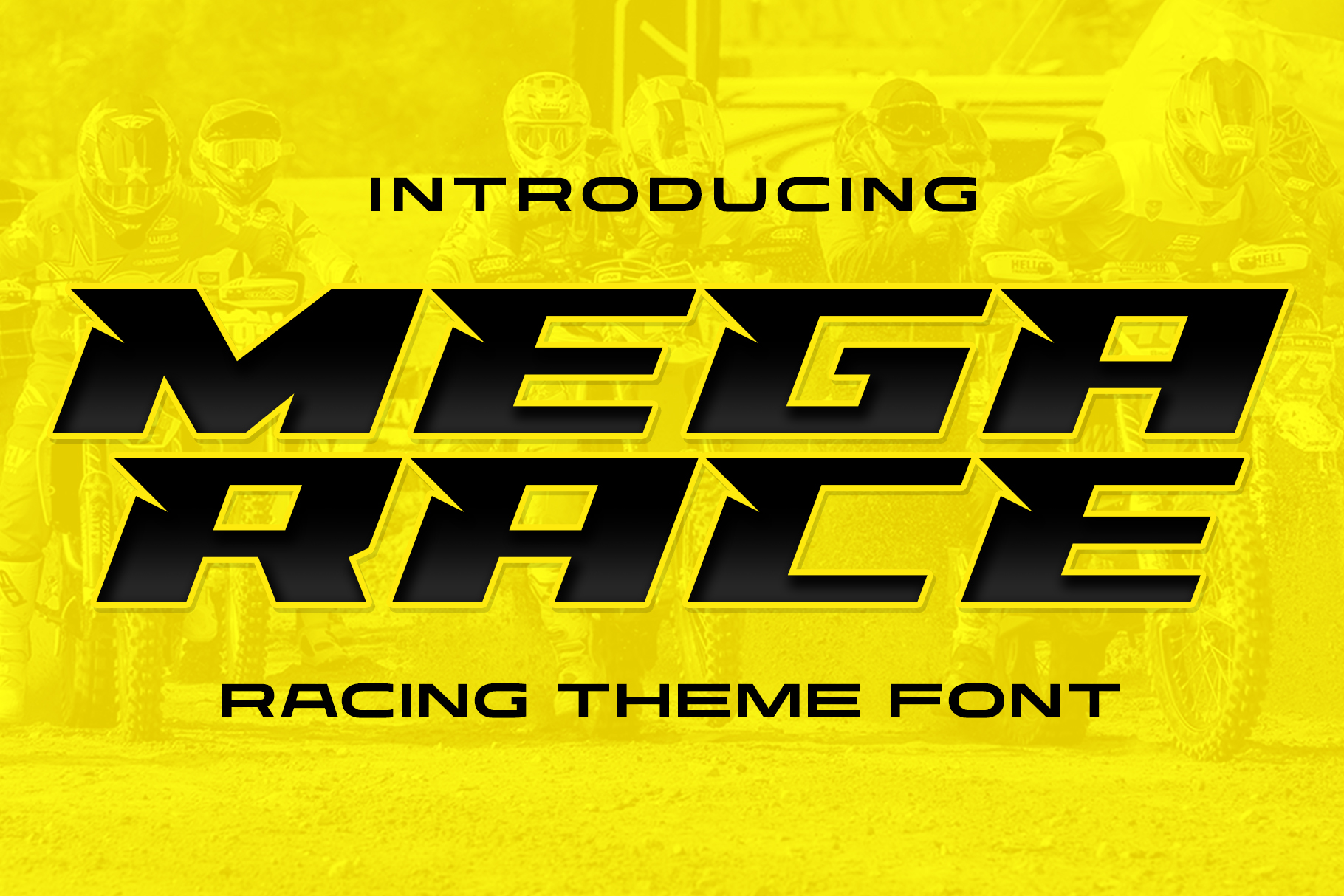 Racing Mega Race Font - Multype Studio