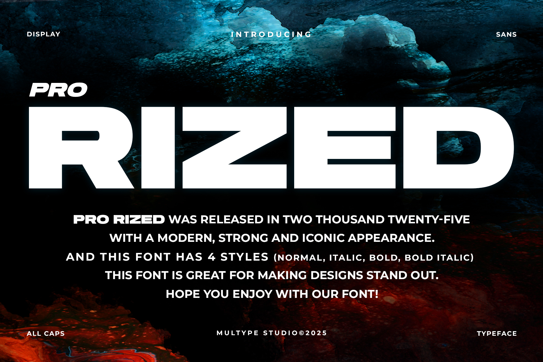 Pro Rized Font